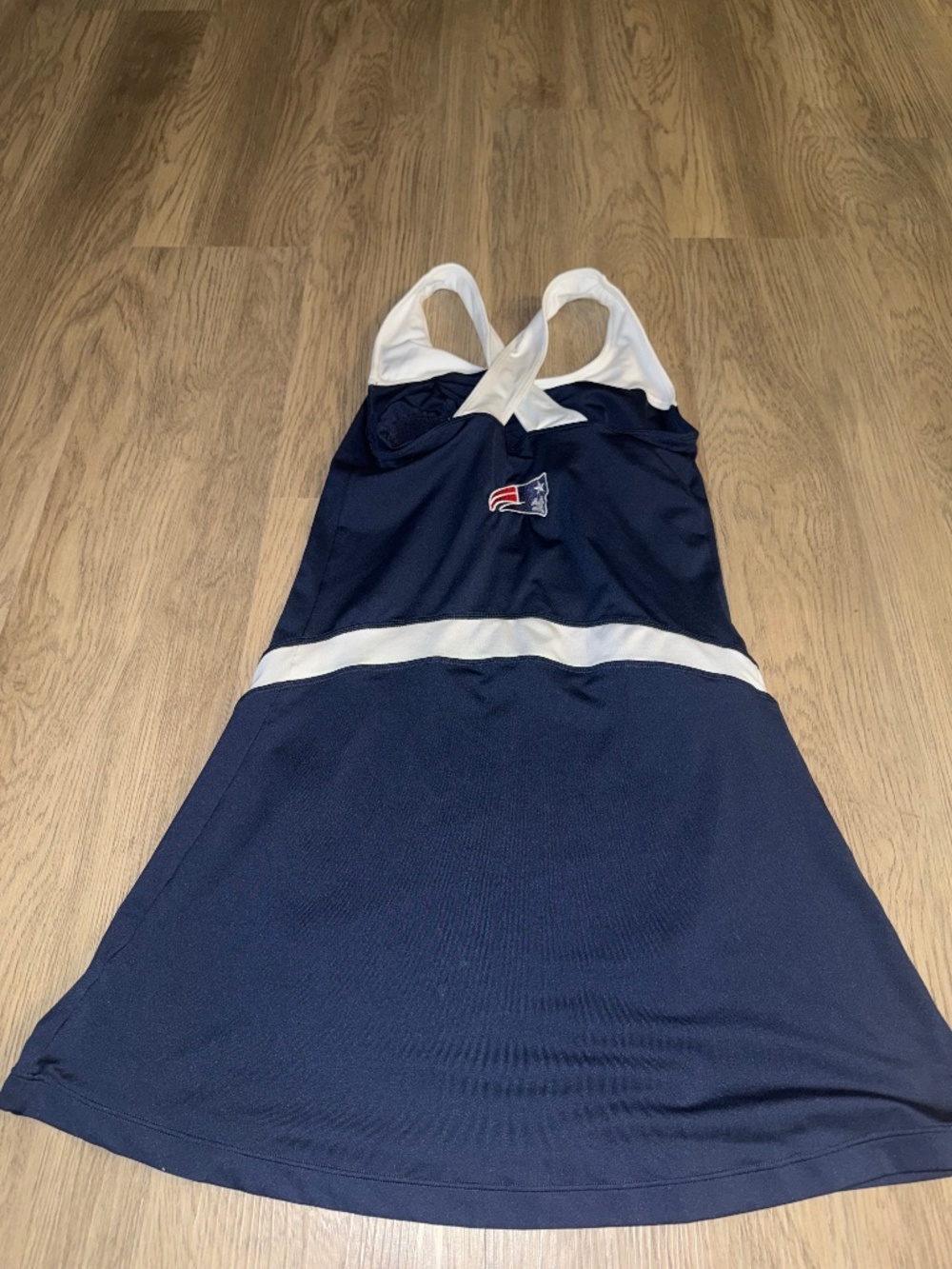 Wilson New England Patriots Tennis Dress Sporty Chic Athletic Halter Mini Dress